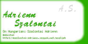 adrienn szalontai business card